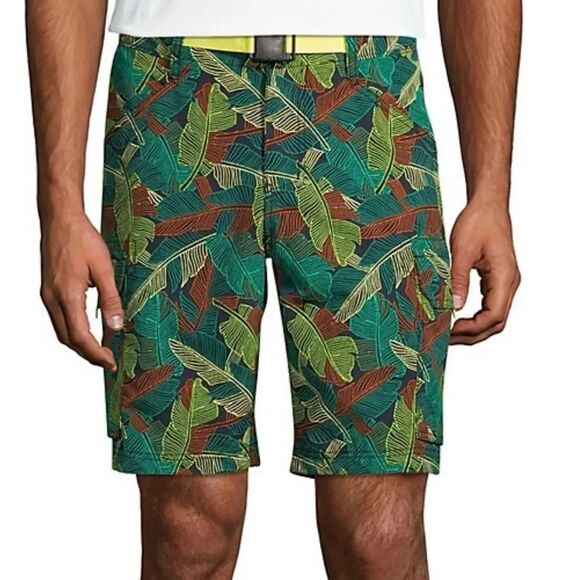 Lands' End Big and Tall 9in Outrigger Quick Dry Cargo Swim Trunks Size 2XLT - Picture 6 of 7